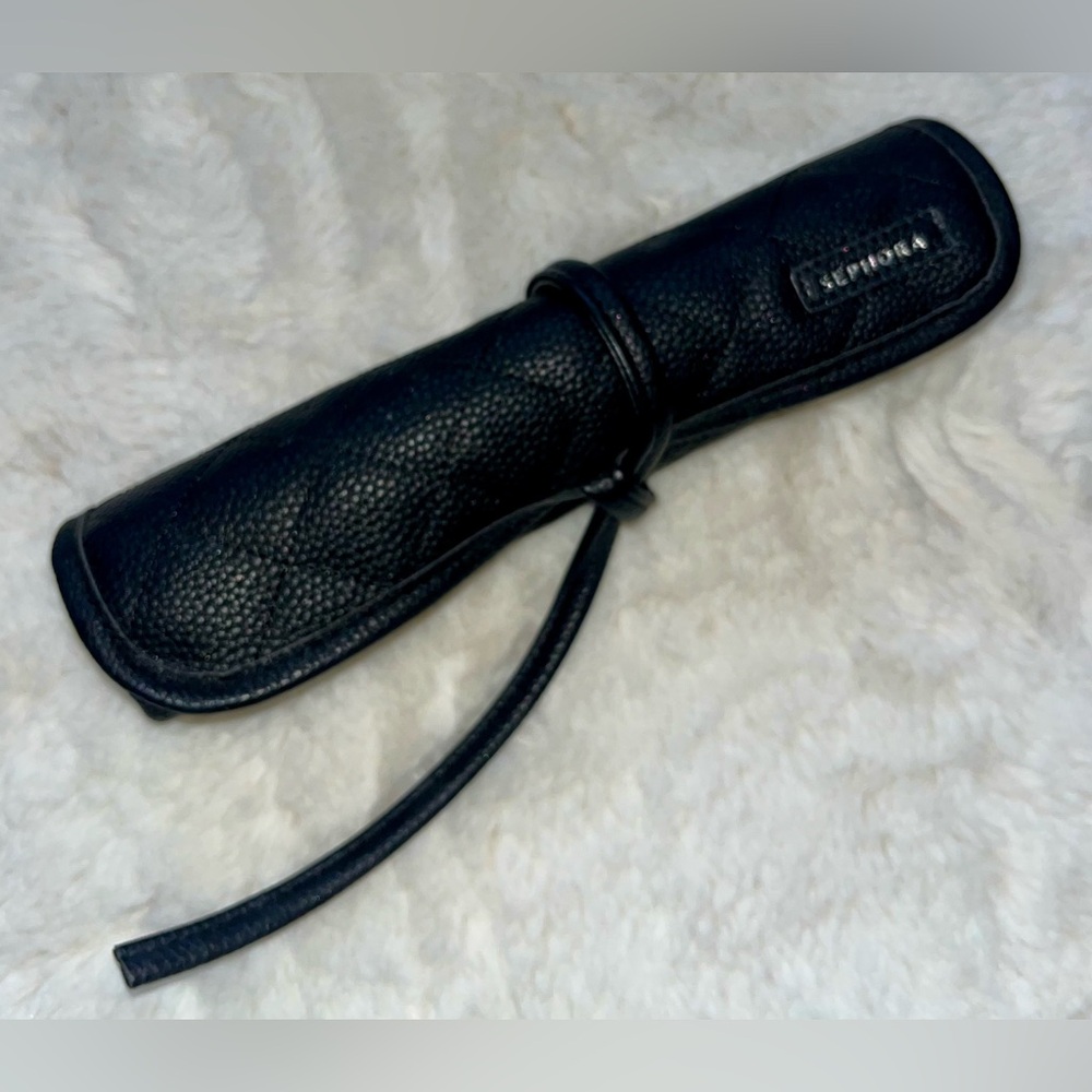 Sephora Travel Brush Roll | Black Pleather